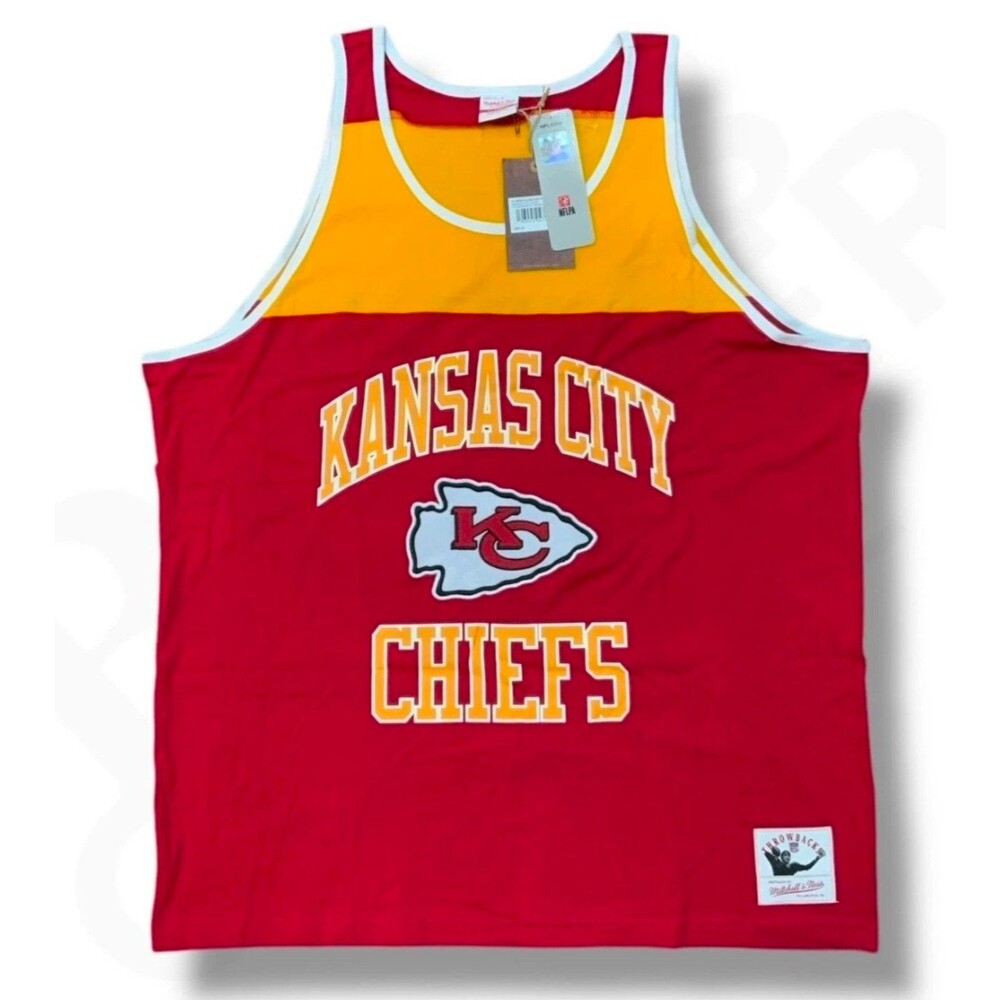 Mitchell & Ness NEW Kansas City Chiefs Tank Top Men's XL Throwback Home